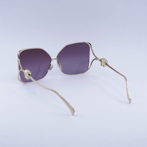 Versace VE2288 1002/6X Sunglasses Gold Square Frame, Violet Gradient Lenses - Picture 3 of 9